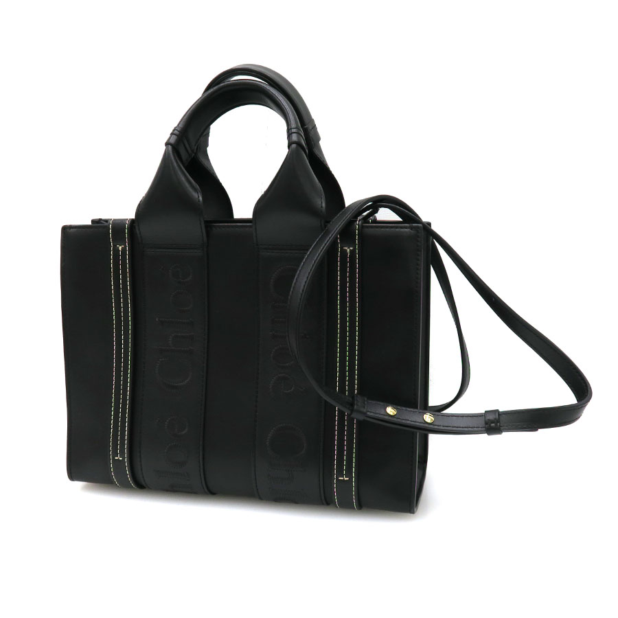 WOODY スモール トートバッグ/レザー