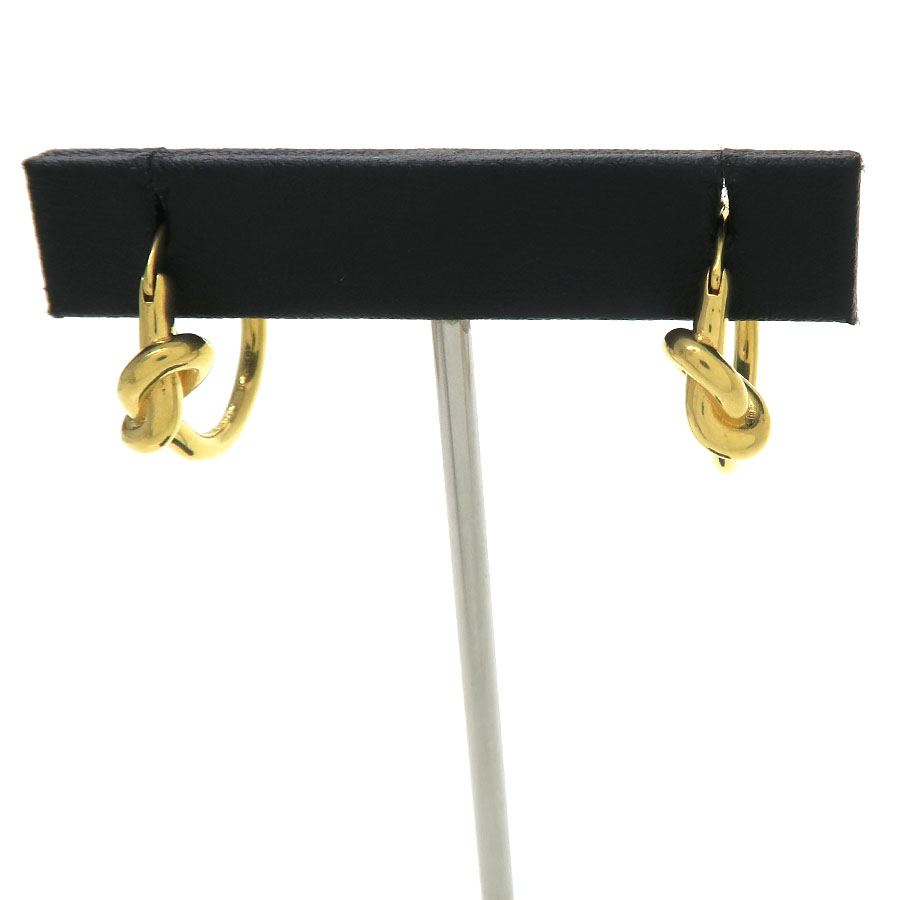 ノット スモールフープ ピアス