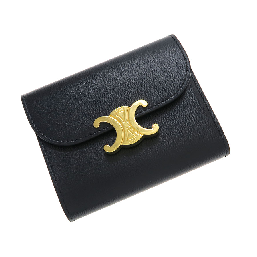 スモール フラップウォレット トリオンフ/シャイニーカーフ