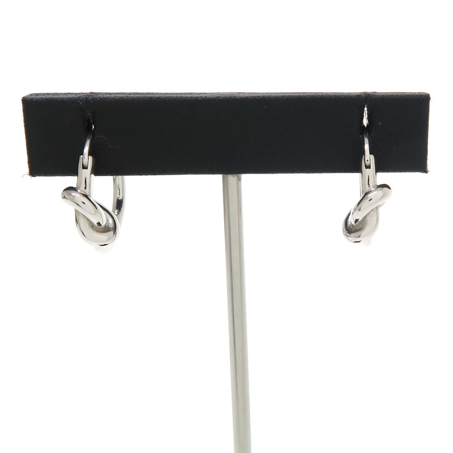 ノット スモールフープ/ロジウムフィニッシュ ブラス