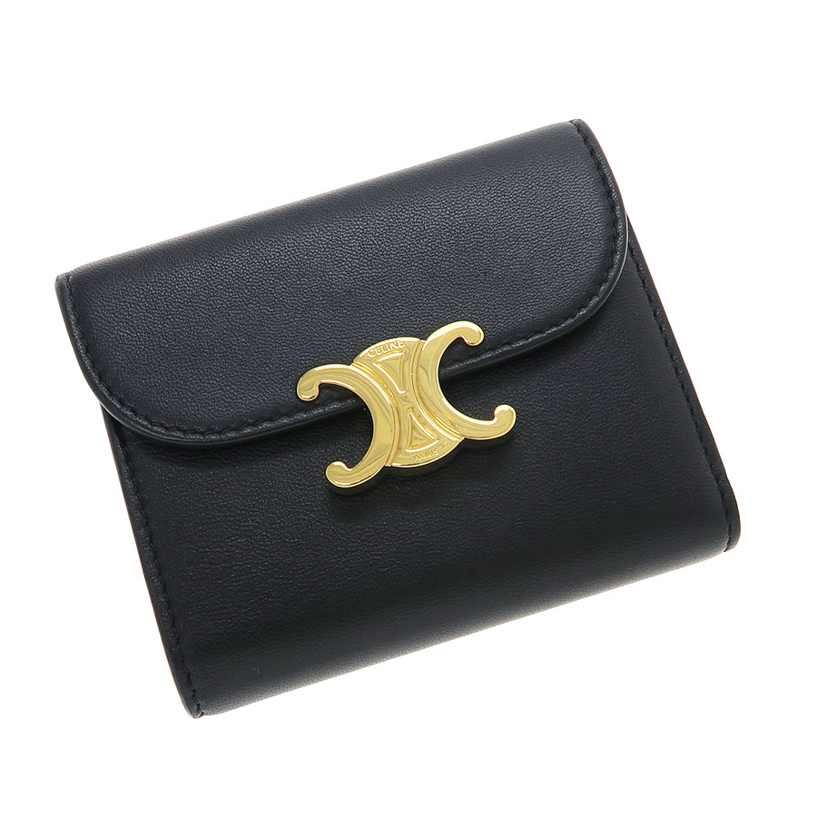 スモール フラップウォレット トリオンフ/シャイニーカーフ