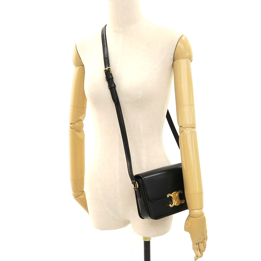 CELINE ティーン トリオンフ バッグ シャイニーカーフスキン 新品未使用 ティーン トリオンフ バッグ/シャイニーカーフスキン/質屋 さのや