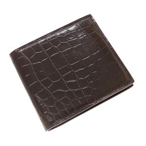 ワニ革・2つ折財布/無双
