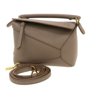 パズルバッグ ミニ(ソフトグレインカーフ)