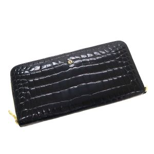 ラウンドファスナー長財布/クロコ