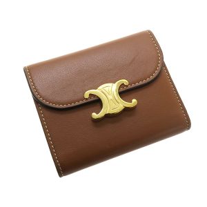 スモール フラップウォレット トリオンフ/シャイニーカーフスキン