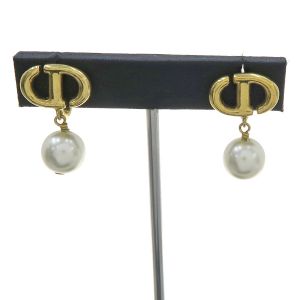 CD Navy クリップイヤリング