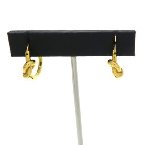 ノット スモールフープ/ゴールドフィニッシュ ブラス