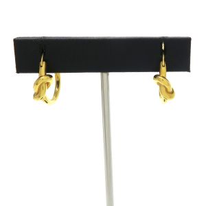 ノット スモールフープ/ゴールドフィニッシュ ブラス