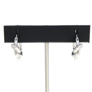 ノット スモールフープ/ロジウムフィニッシュ ブラス