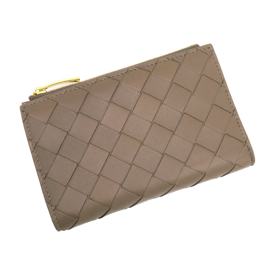 ミディアムイントレチャート二つ折りファスナーウォレット