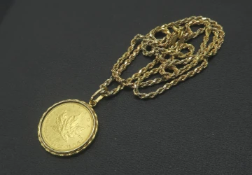 コイン付ネックレスを金買取致しました