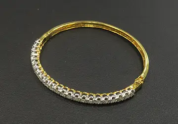 18金ダイアブレスレットを金買取しました。